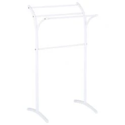 Beliani Rangements Salle De Bain Porte-serviettes 51 X 91 Cm Blanc