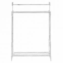 Beliani Rangements Salle De Bain Porte-serviettes 60 X 90 Cm Blanc -Rangements déco Soldes porte serviettes 60 x 90 cm blanc 2