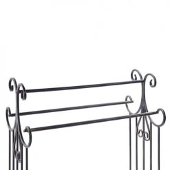 Beliani Rangements Salle De Bain Porte-serviettes 60 X 90 Cm Noir -Rangements déco Soldes porte serviettes 60 x 90 cm noir 3