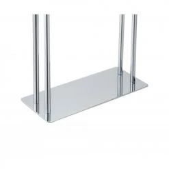 Wadiga Rangements Salle De Bain Porte-serviettes à Poser Double En Métal Chromé -Rangements déco Soldes porte serviettes a poser double en metal chrome 2