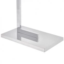 Beliani Rangements Salle De Bain Porte-serviettes En Acier Argenté -Rangements déco Soldes porte serviettes en acier argente 3