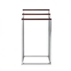 Beliani Rangements Salle De Bain Porte-serviettes En Acier Argenté -Rangements déco Soldes porte serviettes en acier argente 6