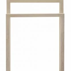 Thai Natura Rangements Salle De Bain Porte-serviettes En Bois Beige -Rangements déco Soldes porte serviettes en bois beige 1