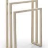 Thai Natura Rangements Salle De Bain Porte-serviettes En Bois Beige -Rangements déco Soldes porte serviettes en bois beige