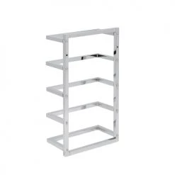 Beliani Rangements Salle De Bain Porte-serviettes Mural Acier Argenté 5 Barres 31 X 57 Cm -Rangements déco Soldes porte serviettes mural acier argente 5 barres 31 x 57 cm 2