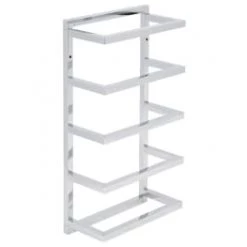 Beliani Rangements Salle De Bain Porte-serviettes Mural Acier Argenté 5 Barres 31 X 57 Cm -Rangements déco Soldes porte serviettes mural acier argente 5 barres 31 x 57 cm 4
