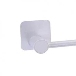 Wadiga Rangements Salle De Bain Porte-serviettes Mural En Métal Blanc - 42.3x5x7.2cm -Rangements déco Soldes porte serviettes mural en metal blanc 42 3x5x7 2cm 1