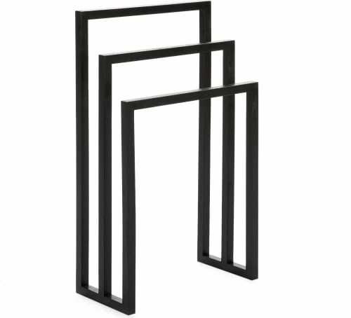 Thai Natura Rangements Salle De Bain Porte-serviettes Noir 3 Thai Natura Rangements Salle De Bain Porte-serviettes Noir