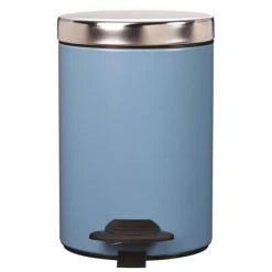 Rossignol Rangements Salle De Bain Poubelle 3L DUO En Métal Bleu Clair -Rangements déco Soldes poubelle 3l duo en metal bleu clair 2