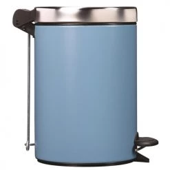 Rossignol Rangements Salle De Bain Poubelle 3L DUO En Métal Bleu Clair -Rangements déco Soldes poubelle 3l duo en metal bleu clair 3