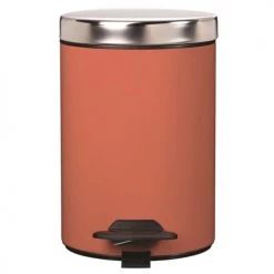 Rossignol Rangements Salle De Bain Poubelle 3L DUO En Métal Corail -Rangements déco Soldes poubelle 3l duo en metal corail 2