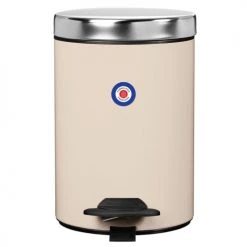 Rossignol Rangements Salle De Bain Poubelle 3L DUO En Métal Ivoire