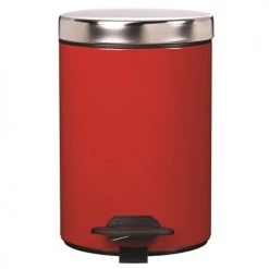 Rossignol Rangements Salle De Bain Poubelle 3L DUO En Métal Rose Framboise -Rangements déco Soldes poubelle 3l duo en metal rose framboise 2