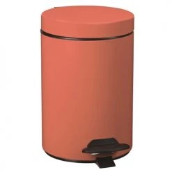 Rossignol Rangements Salle De Bain Poubelle 3L En Métal Corail -Rangements déco Soldes poubelle 3l en metal corail 1