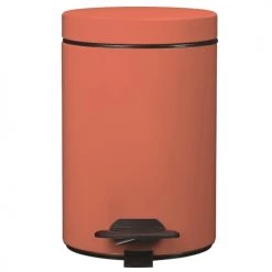 Rossignol Rangements Salle De Bain Poubelle 3L En Métal Corail -Rangements déco Soldes poubelle 3l en metal corail 2