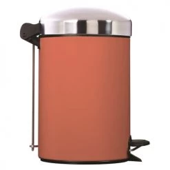 Rossignol Rangements Salle De Bain Poubelle 3L En Métal Corail -Rangements déco Soldes poubelle 3l en metal corail 7