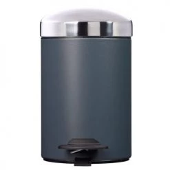 Rossignol Rangements Salle De Bain Poubelle 3L En Métal Gris Anthracite -Rangements déco Soldes poubelle 3l en metal gris anthracite 2