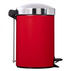Rossignol Rangements Salle De Bain Poubelle 3L En Métal Rose Framboise -Rangements déco Soldes poubelle 3l en metal rose framboise 3
