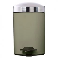 Rossignol Rangements Salle De Bain Poubelle 3L En Métal Vert Kaki -Rangements déco Soldes poubelle 3l en metal vert kaki 3