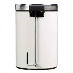 Rossignol Rangements Salle De Bain Poubelle à Pédale Couvercle En Métal Blanc -Rangements déco Soldes poubelle a pedale couvercle en metal blanc 4