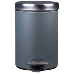 Rossignol Rangements Salle De Bain Poubelle à Pédale Couvercle En Métal Gris Anthracite -Rangements déco Soldes poubelle a pedale couvercle en metal gris anthracite 2