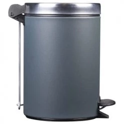Rossignol Rangements Salle De Bain Poubelle à Pédale Couvercle En Métal Gris Anthracite -Rangements déco Soldes poubelle a pedale couvercle en metal gris anthracite 3