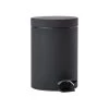 Zone Denmark Rangements Salle De Bain Poubelle à Pédale En Acier Noir 1 Zone Denmark Rangements Salle De Bain Poubelle à Pédale En Acier Noir -Rangements déco Soldes poubelle a pedale en acier noir