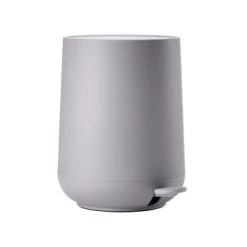 Zone Denmark Rangements Salle De Bain Poubelle à Pédale En Plastique Gris Clair 5L -Rangements déco Soldes poubelle a pedale en plastique beige gris 5l 2