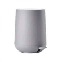Zone Denmark Rangements Salle De Bain Poubelle à Pédale En Plastique Beige Gris 5L