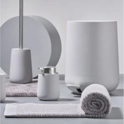 Zone Denmark Rangements Salle De Bain Poubelle à Pédale En Plastique Blanc 3L -Rangements déco Soldes poubelle a pedale en plastique blanc 3l 6