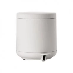 Zone Denmark Rangements Salle De Bain Poubelle à Pédale En Plastique Gris Clair