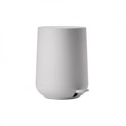 Zone Denmark Rangements Salle De Bain Poubelle à Pédale En Plastique Gris Clair 3L