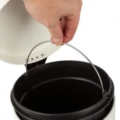 Compactor Rangements Salle De Bain Poubelle Blanche 5L -Rangements déco Soldes poubelle blanche 5l 4