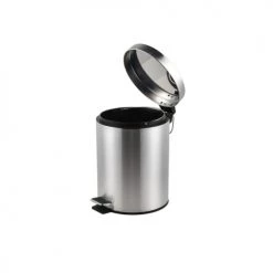 Menastyl Rangements Salle De Bain Poubelle Cylindrique En Acier Inoxydable 3L -Rangements déco Soldes poubelle cylindrique en acier inoxydable 3l 3