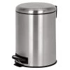 Kitchen Move Rangements Salle De Bain Poubelle De Salle De Bain à Pédale Acier Inoxydable Argent 5 L -Rangements déco Soldes poubelle de salle de bain a pedale acier inoxydable argent 5 l