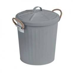 Wenko Rangements Salle De Bain Poubelle De Salle De Bain Design Rétro Gara 6 L Gris