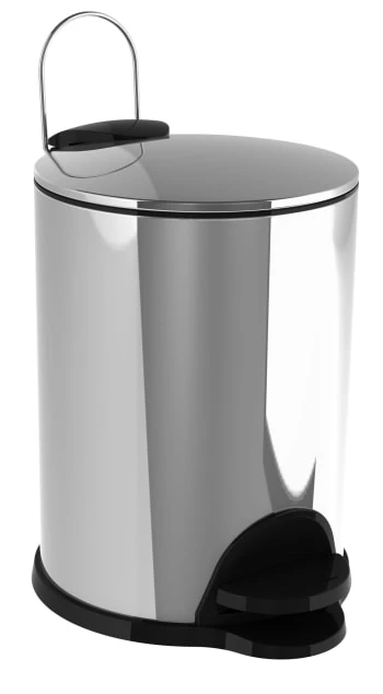 Allibert Rangements Salle De Bain Poubelle Inox 3L 4 Allibert Rangements Salle De Bain Poubelle Inox 3L – Image 2