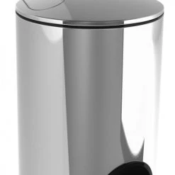 Allibert Rangements Salle De Bain Poubelle Inox Brillant 3L