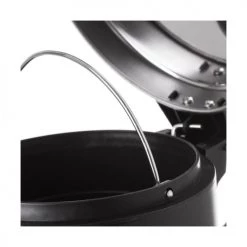 Wadiga Rangements Salle De Bain Poubelle Ronde à Pédale En Métal Noir 3L -Rangements déco Soldes poubelle ronde a pedale en metal noir 3l 3