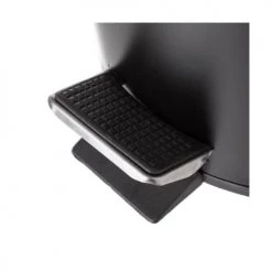 Wadiga Rangements Salle De Bain Poubelle Ronde à Pédale En Métal Noir 3L -Rangements déco Soldes poubelle ronde a pedale en metal noir 3l 4