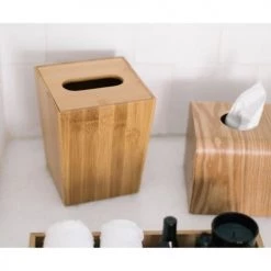 Wadiga Rangements Salle De Bain Poubelle Salle De Bain De Table En Bambou -Rangements déco Soldes poubelle salle de bain de table en bambou 2