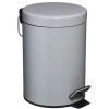 Five Simply Smart Rangements Salle De Bain Poubelle Salle De Bain Métal Gris Ronde - 3L -Rangements déco Soldes poubelle salle de bain metal gris ronde 3l
