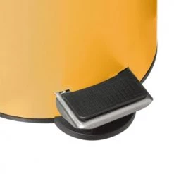 Five Simply Smart Rangements Salle De Bain Poubelle Salle De Bain Métal Jaune Couvercle Bambou - 3L -Rangements déco Soldes poubelle salle de bain metal jaune couvercle bambou 3l 3