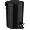 Five Simply Smart Rangements Salle De Bain Poubelle Salle De Bain Métal Noir Ronde - 3L -Rangements déco Soldes poubelle salle de bain metal noir ronde 3l