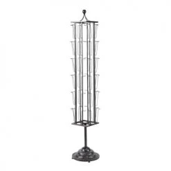 Rangements déco Soldes 12 Maisons Du Monde Porte-revues Et Caisses Présentoir Cartes Postales En Métal Noir H 150 Cm