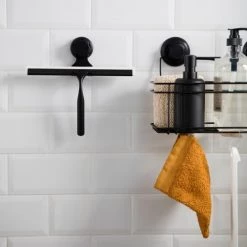 Compactor Rangements Salle De Bain Raclette De Douche à Ventouse 25.4 X 5.5 X H.23.5 Cm -Rangements déco Soldes raclette de douche a ventouse 25 4 x 5 5 x h 23 5 cm 4