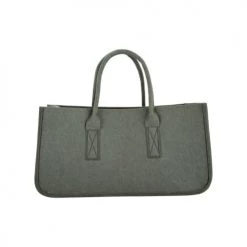 Present Time Porte-revues Et Caisses Range Magazine En Feutrine Avec 2 Anses Vert Taupe -Rangements déco Soldes range magazine en feutrine avec 2 anses vert taupe 3