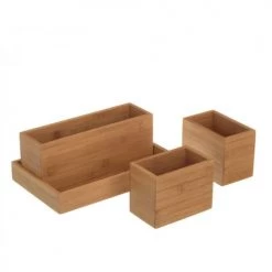 Wadiga Rangements Salle De Bain Rangement Organisateur Salle De Bain Bambou -Rangements déco Soldes rangement organisateur salle de bain bambou 2