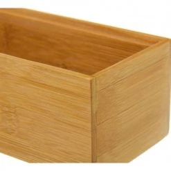 Wadiga Rangements Salle De Bain Rangement Organisateur Salle De Bain Bambou 23x7,8x6,5cm -Rangements déco Soldes rangement organisateur salle de bain bambou 23x7 8x6 5cm 2
