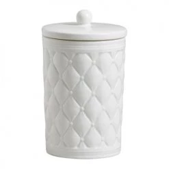 Mathilde M Rangements Salle De Bain Set 2 Pots à Coton Boudoir Précieux -Rangements déco Soldes set 2 pots a coton boudoir precieux 2